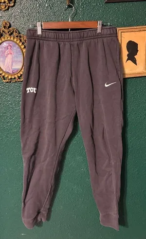 Nike Gray TCU Joggers Size Medium thumbnail 1