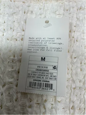 Womans NWT A New Day Long Sleeve Sweater Medium Cream thumbnail 4