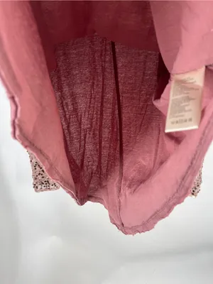 Free People Dusty Rose Sequin-Sleeve Pocket Long Sleeve Tee thumbnail 6