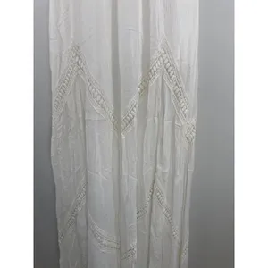 Chelsea & Violet‎ White Lace Crochet V-Neck Maxi Dress Women Small Boho Summer thumbnail 4