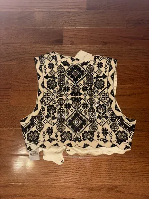 Free People NWT bohemian Marigold Embroidered Embellished Vest thumbnail 7