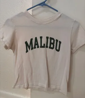 Brandy Melville Malibu Baby Tee Fitted thumbnail 1