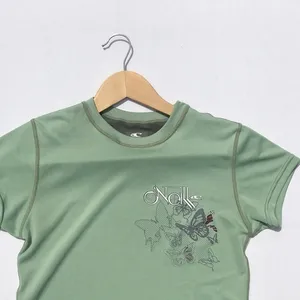 O'Neill Green Butterfly Print‎ Fitted Swim Shirt thumbnail 7