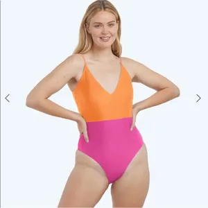 Summersalt Pink Orange Wave One Piece Swimsuit Size 6 thumbnail 8