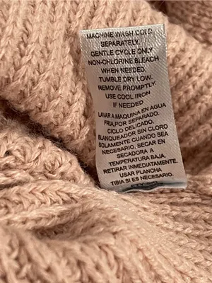 Light Pink Knit Wrap-Style Sweater thumbnail 5