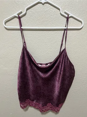 Victoria’s Secret Satin Pajama Set Purple Leopard Print Lace Trim Size Medium thumbnail 2