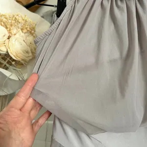 Ruffle Halter Maxi Dress small Taupe Y2K whimsi Fairy Grunge Romantic Boho slit thumbnail 7
