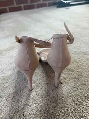 A New Day Nude Ankle Strap Heels Size 7.5 thumbnail 3