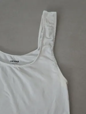 Skims White Soft Lounge Tank Size XS thumbnail 4