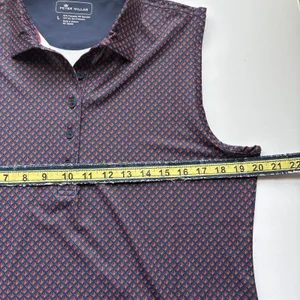 Peter Millar Womens Sleeveless Golf Polo Top L UPF 50 Performance Stretch Large thumbnail 6