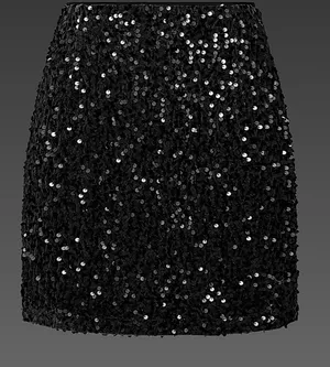 NWT Kinghua Sequin High Waisted Bodycon Mini‎ Skirt Small thumbnail 1