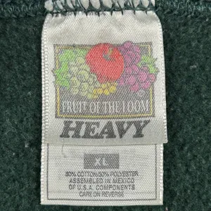 Vintage Fruit of the Loom San Francisco Embroidered Sweatshirt XL Green thumbnail 4