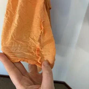 Anthropologie Moon River Celeste Wrap Dress Small Orange Chiffon‎ Wrap Tie Waist thumbnail 7