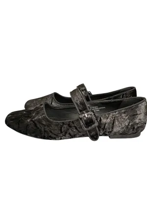C Comfort Est 1946 Velvet Mary Jane Ballet Flats in Black thumbnail 9