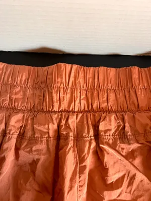 Free People Rust Orange High-Waist Athletic Shorts LG thumbnail 3