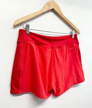 Nike Shorts Womens Size Large Red Athletic DRI-FIT Lined thumbnail 3