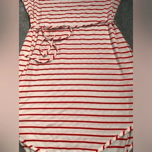 Anthropologie lili’s closet Red and White Striped Dress medium thumbnail 4