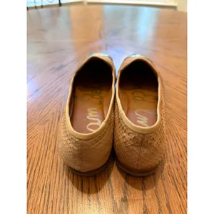 Sam Edelman Aster Loafers Womens 7.5M Tan Snakeskin Gold Cap Toe Flats thumbnail 5