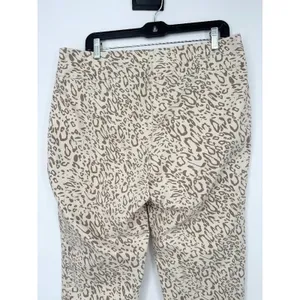 Soft Surroundings XL Womens Pull On Stretch Sarianne Pants‎ Animal Leopard Print thumbnail 3