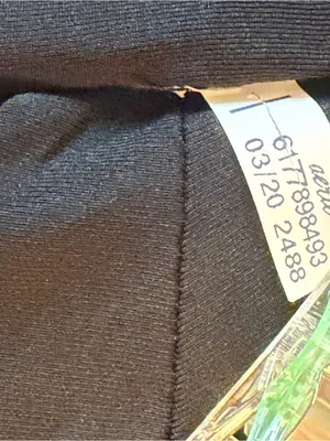 aerie Black Bandeau Top gold straps keyhole size M thumbnail 5