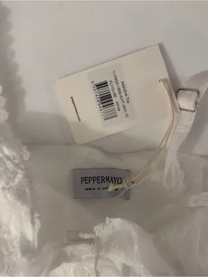 Peppermayo White Lace Button-Front Tank (Addictive Top - White) thumbnail 3