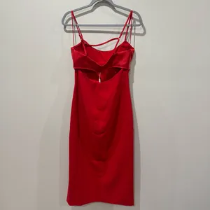 New! Likely Lorna Midi Dress‎ Scarlet Red Size 8 thumbnail 7