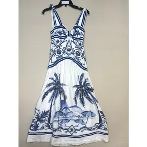 Farm Rio Wonderful City Tropical Print Maxi Dress XS thumbnail 3