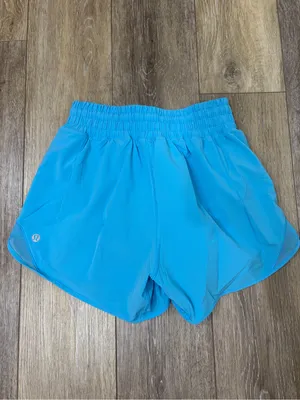 Lululemon Hotty Hot High-Rise Lined Shorts Kayak Blue Light Size 2 NWOT thumbnail 4