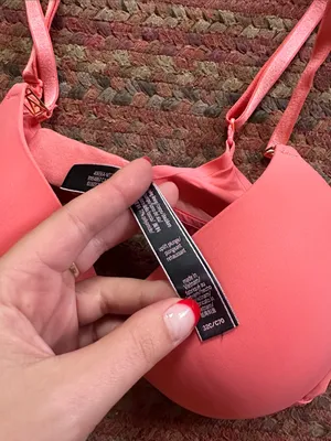 Victoria's Secret Coral Pink UPLIFT PLUNGE Padded Bra thumbnail 4