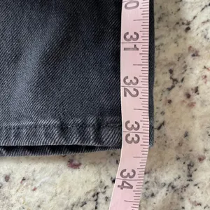 7 For All Mankind Lotta Jeans Womens 26 Black Wide Leg Patch Pocket Seamed Denim thumbnail 13