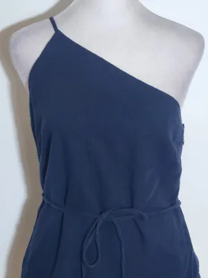 Abercrombie & Fitch Navy Blue One Shoulder Top Asymmetrical Hem Size XS thumbnail 2