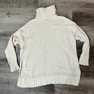 AERIE Oversized Turtleneck Knit Sweater thumbnail 3