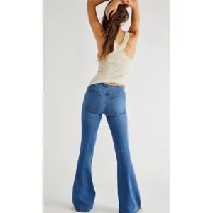 Free People Penny Pull On Flare‎ Jeans 24 Medium Blue thumbnail 10