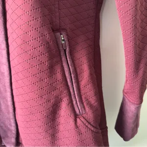 The North Face Red Utility Jacket with Hood Tunic Length Pockets Full Zip quilt thumbnail 15