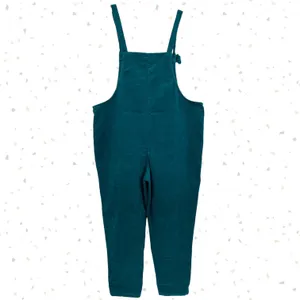 Lucy Yak Green Teal Corduroy Overalls Jewel Tone Jumpsuit Dungarees US Size 18R thumbnail 2