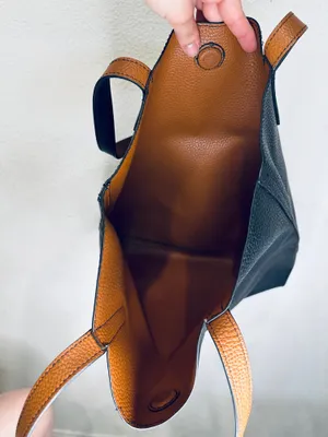 ASOS Black Vegan Leather Tote thumbnail 2