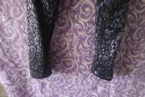 Victoria's Secret leopard print leggings in black and purple size 16/170/86a (XL). thumbnail 9