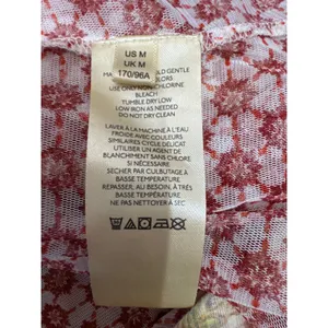 Free People Because I Love You Sheer Tunic Top Wide Sleeve Floral Womens Medium thumbnail 7