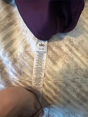 ALO Yoga Deep Plum High-Waist Ponte Leggings thumbnail 6
