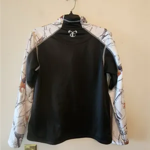 TrueTimber Women's snow Camo HTC Performance 1/4 Zip Pullover Sz medium Black thumbnail 2