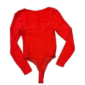 Free People Intimately‎ Free Zoe V-Wire Bodysuit Red Small thumbnail 5