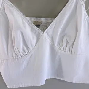 A New Day White Ruffle Cottagecore Romantic Crop Top XL Cotton‎ Rayon V-Neck thumbnail 11