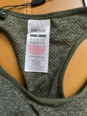 Gymshark Vital Seamless Sports Bra Olive Green Marl - Size Medium thumbnail 4