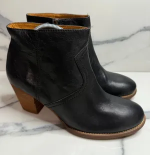 Madewell 1937 Women's Black Leather Winston Boots Sz 9 Classic Staple Western thumbnail 1