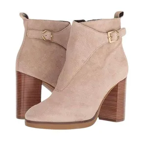 Cole Haan Harrington Grand Riding Suede Bootie Taupe Tan Size 11 Fall Classic thumbnail 1