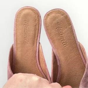 Madewell The Remi Mule in Pink Suede thumbnail 4