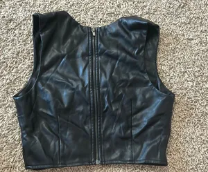 Garage Leather Top Crop thumbnail 1