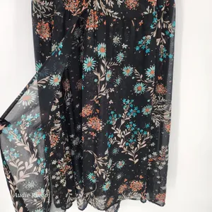 Boutique+ Floral High-Low Duster Kimono Black Women’s Size 1X thumbnail 10