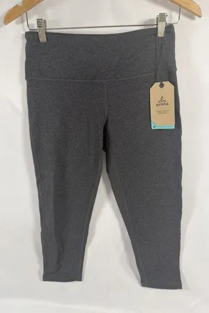 Prana Transform Capri Women’s Leggings Medium Charcoal Gray NWT thumbnail 1