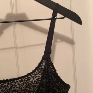 Free People Intimately black sequin slip dress, size small thumbnail 6